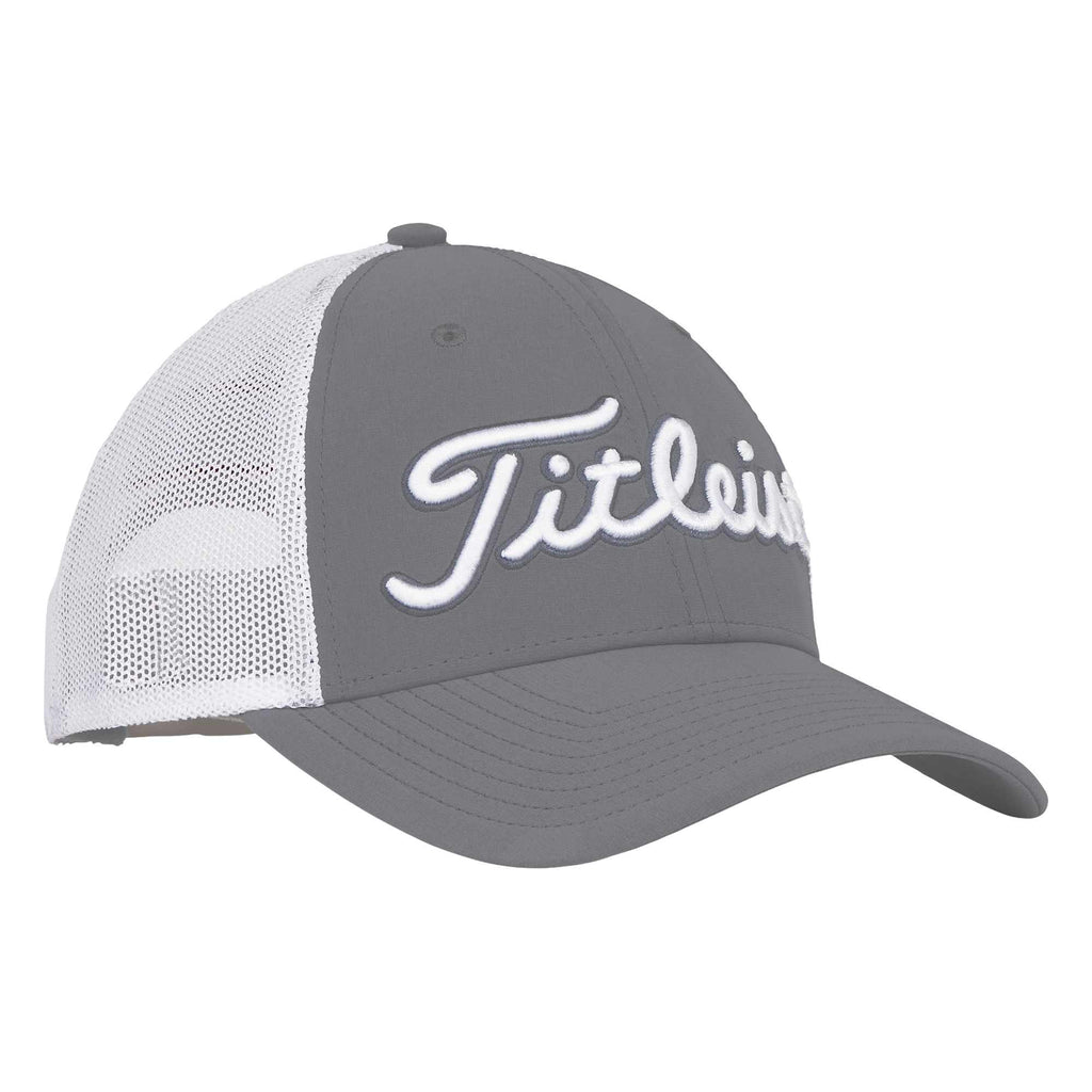Titleist Tour Performance Mesh Back Golf Hat Embroidery - Charcoal/White - Photo 4