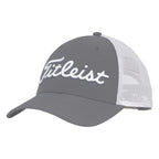 Titleist Tour Performance Mesh Back Golf Hat Embroidery - Charcoal/White - Photo