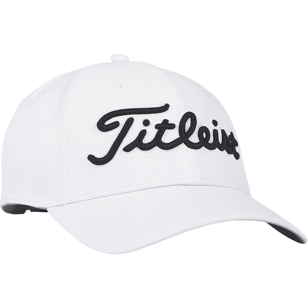 Titleist Tour Performance Structured Golf Hat Embroidery - White/Black - Photo 3