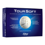 Titleist Tour Soft Golf Balls for Distance and Stopping Power, 12 Pack - White - Right Angle 2