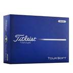 Titleist Tour Soft Golf Balls for Distance and Stopping Power, 12 Pack - White - Right Angle 4