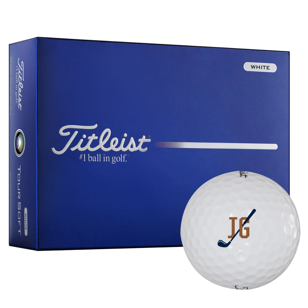 Titleist Tour Soft Golf Balls for Distance and Stopping Power, 12 Pack - White - Right Angle Packaging
