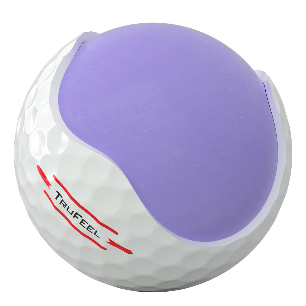 Titleist TruFeel Ultra Soft Golf Balls, 12 Pack - White - Right Angle 2