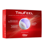 Titleist TruFeel Ultra Soft Golf Balls, 12 Pack - White - Right Angle Packaging 3