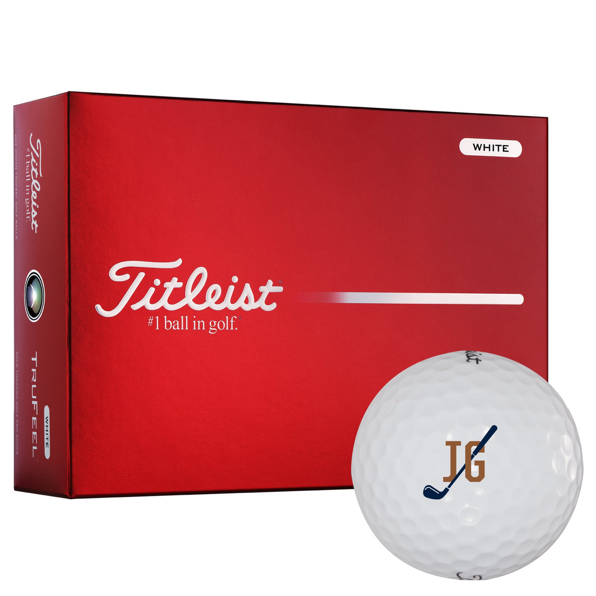 Titleist TruFeel Ultra Soft Golf Balls, 12 Pack - White - Right Angle Packaging