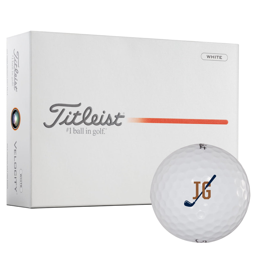 Titleist Velocity Distance Golf Balls, 12 Pack - White - Right Angle Packaging