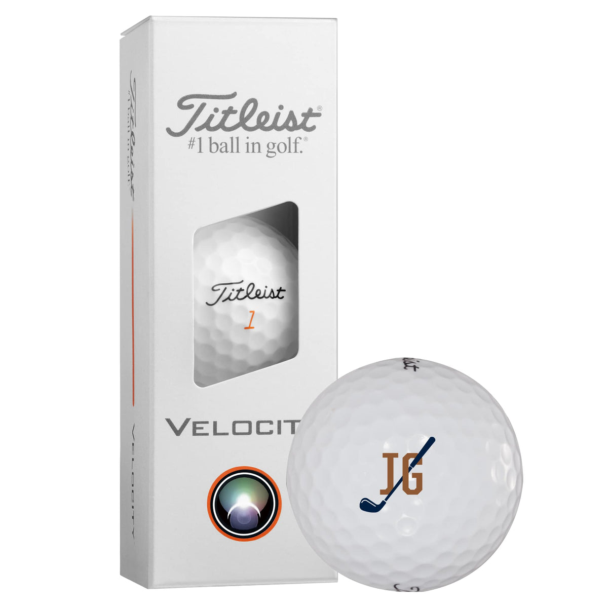 Titleist Velocity Distance Golf Balls, 3 Pack - White - Right Angle Packaging
