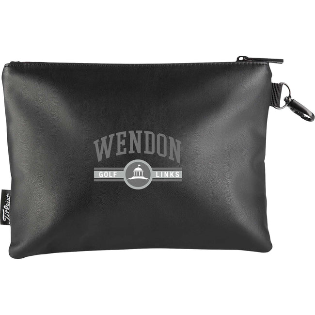 Titleist Zippered Valuables Pouch with Lobster Clip Transfer