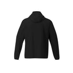 Toba Packable Jacket with Roll-Away Hood for Men Debossing - Black - Back Flat