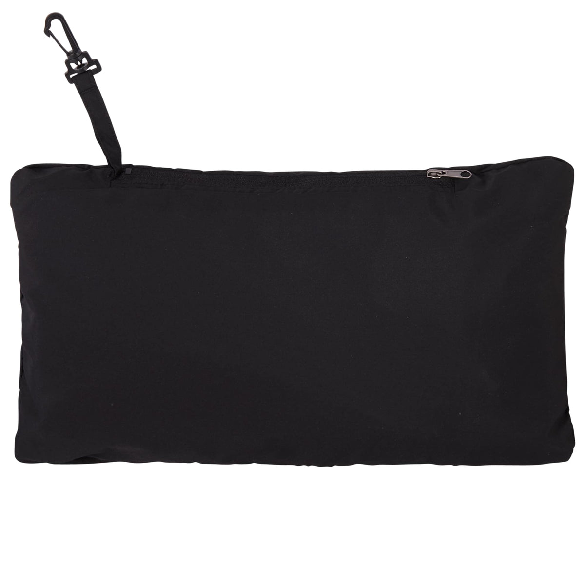 Toba Packable Jacket with Roll-Away Hood for Men Debossing - Black - Front