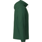 Toba Packable Jacket with Roll-Away Hood for Men Debossing - Forest Green - Right Side