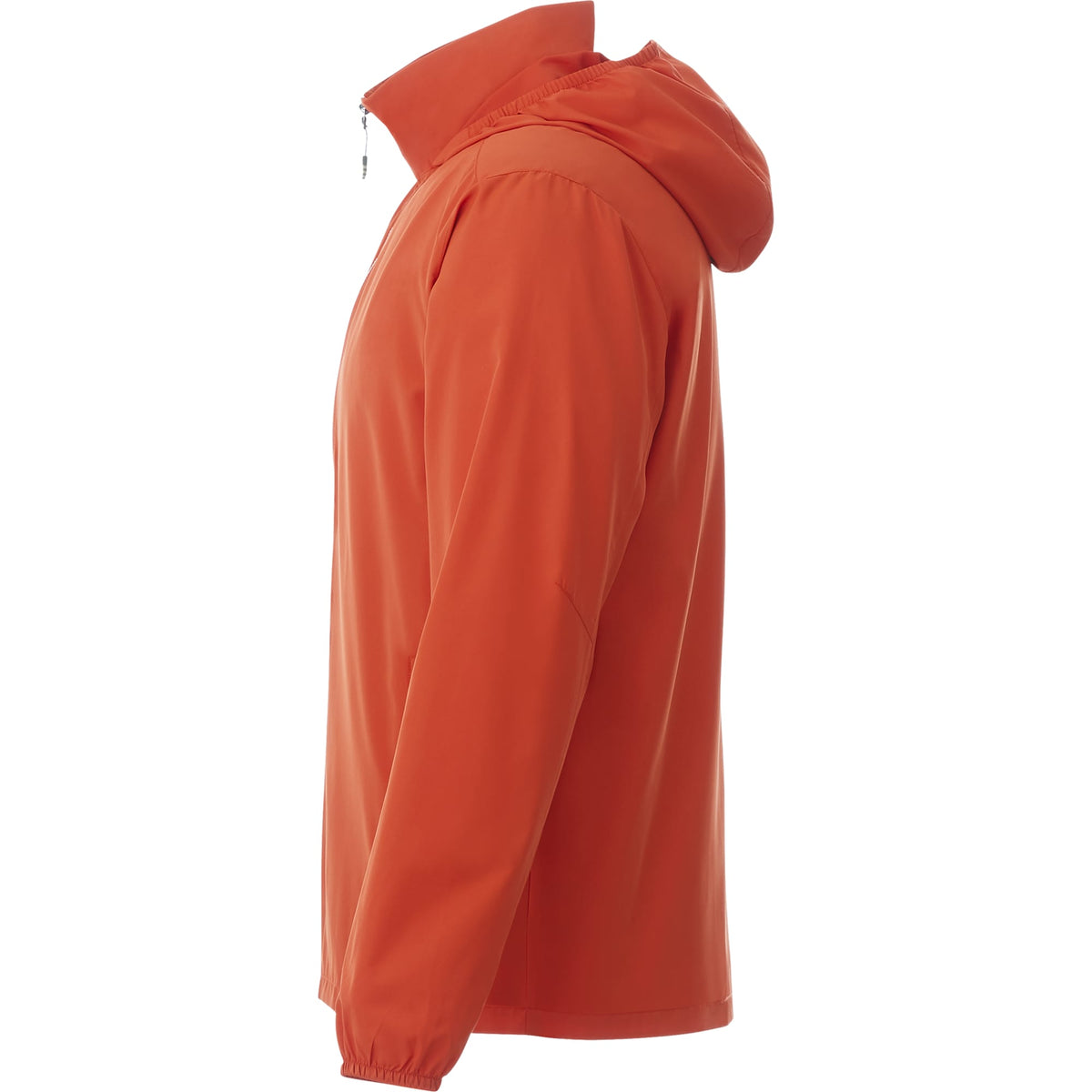 Toba Packable Jacket with Roll-Away Hood for Men Debossing - Saffron - Left Side