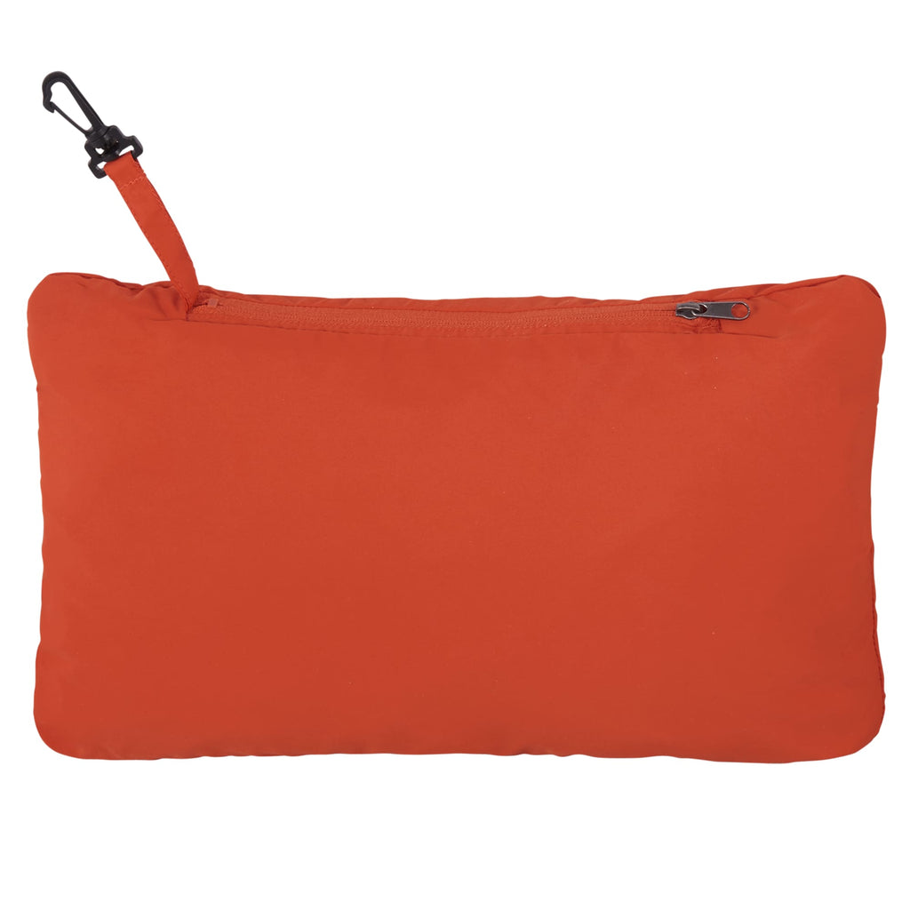 Toba Packable Jacket with Roll-Away Hood for Men Embroidery - Saffron - Front