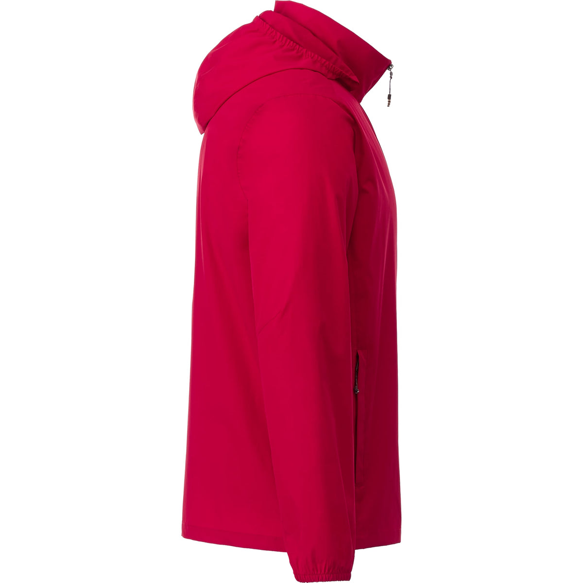 Toba Packable Jacket with Roll-Away Hood for Men Embroidery - Team Red - Right Side