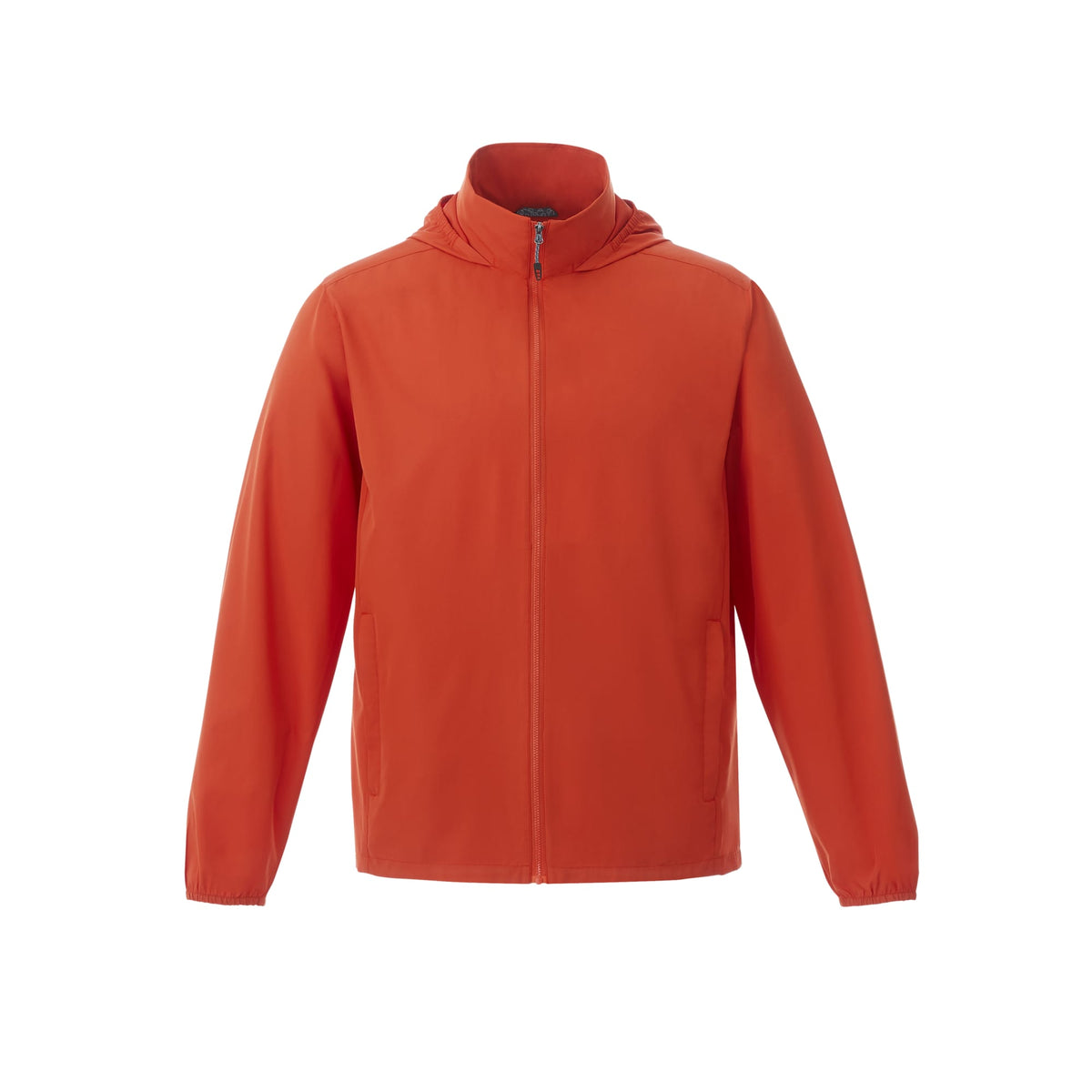 Toba Packable Jacket with Roll-Away Hood for Men Transfer - Saffron - Front Flat