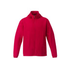 Toba Packable Jacket with Roll-Away Hood for Men Transfer - Team Red - Front Flat