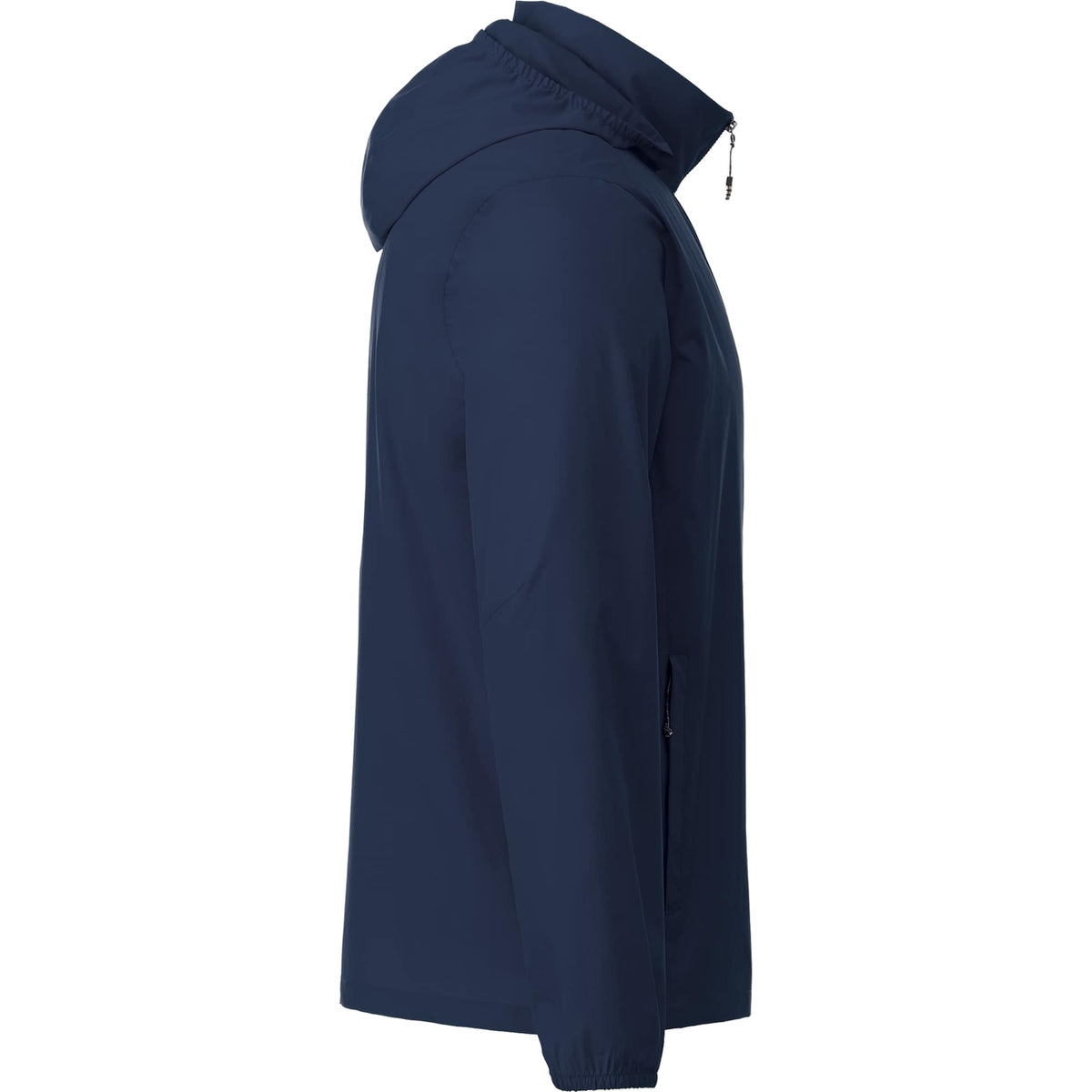 Toba Packable Jacket with Roll-Away Hood for Men Transfer - Vintage Navy - Right Side