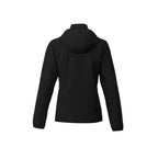 Toba Packable Jacket with Roll-Away Hood for Women Debossing - Black - Back Flat