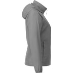 Toba Packable Jacket with Roll-Away Hood for Women Embroidery - Quarry - Right Side
