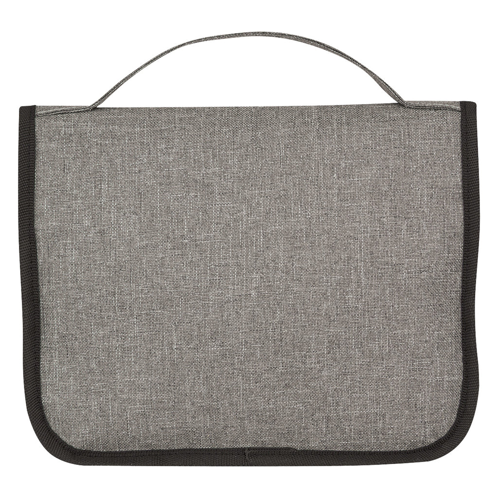 Toiletry Bag That Hangs, Heathered Full Color - Gray - Back
