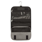 Toiletry Bag That Hangs, Heathered Full Color - Gray - Open