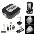 Tool Kit with Light, 30 Piece - Black with Gray - Pad Print