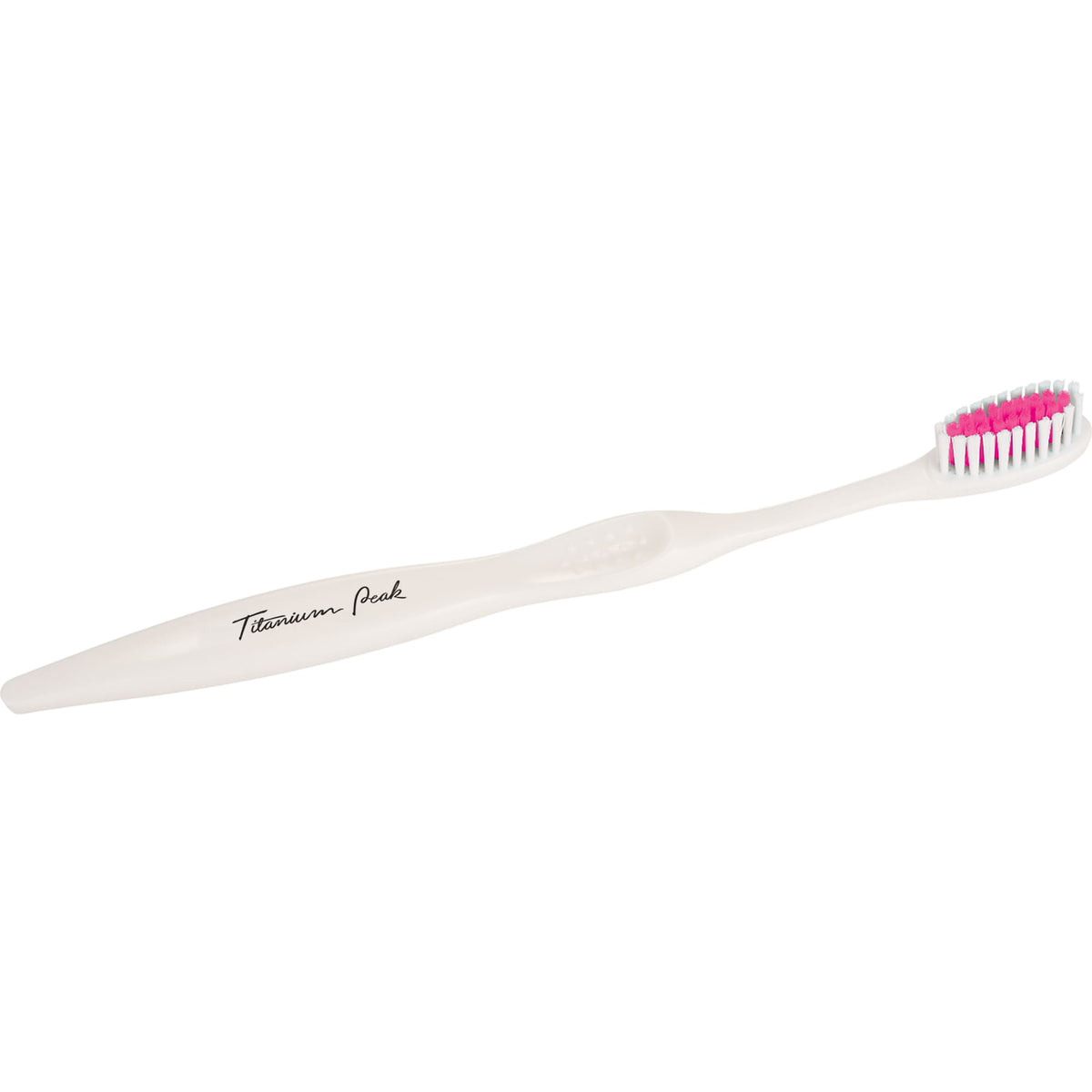 Toothbrush and Travel Cap Kit in a Zip Pouch, 3 Pieces - Pink - Front
