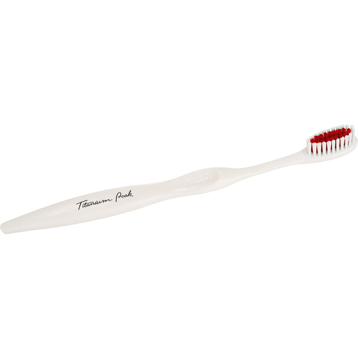 Toothbrush and Travel Cap Kit in a Zip Pouch, 3 Pieces - Red - Front