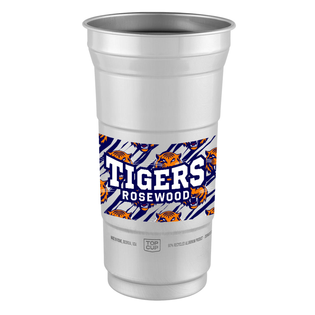 Top Cup Aluminum Cup, 12 oz - Silver - Colorbrite