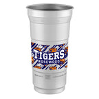 Top Cup Aluminum Cup, 12 oz - Silver - Colorbrite