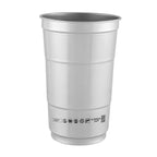 Top Cup Aluminum Cup, 24 oz - Silver - Back