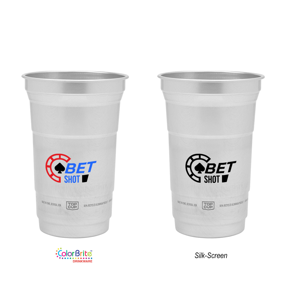 Top Cup Aluminum Cup, 9 oz - 9 Oz. Top Cup Aluminum Cup