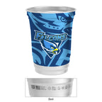 Top Cup Aluminum Cup in Full Color, 16 oz - Silver - Megabrite