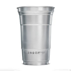 Top Cup Aluminum Cup in Full Color, 20 oz - Silver - Back
