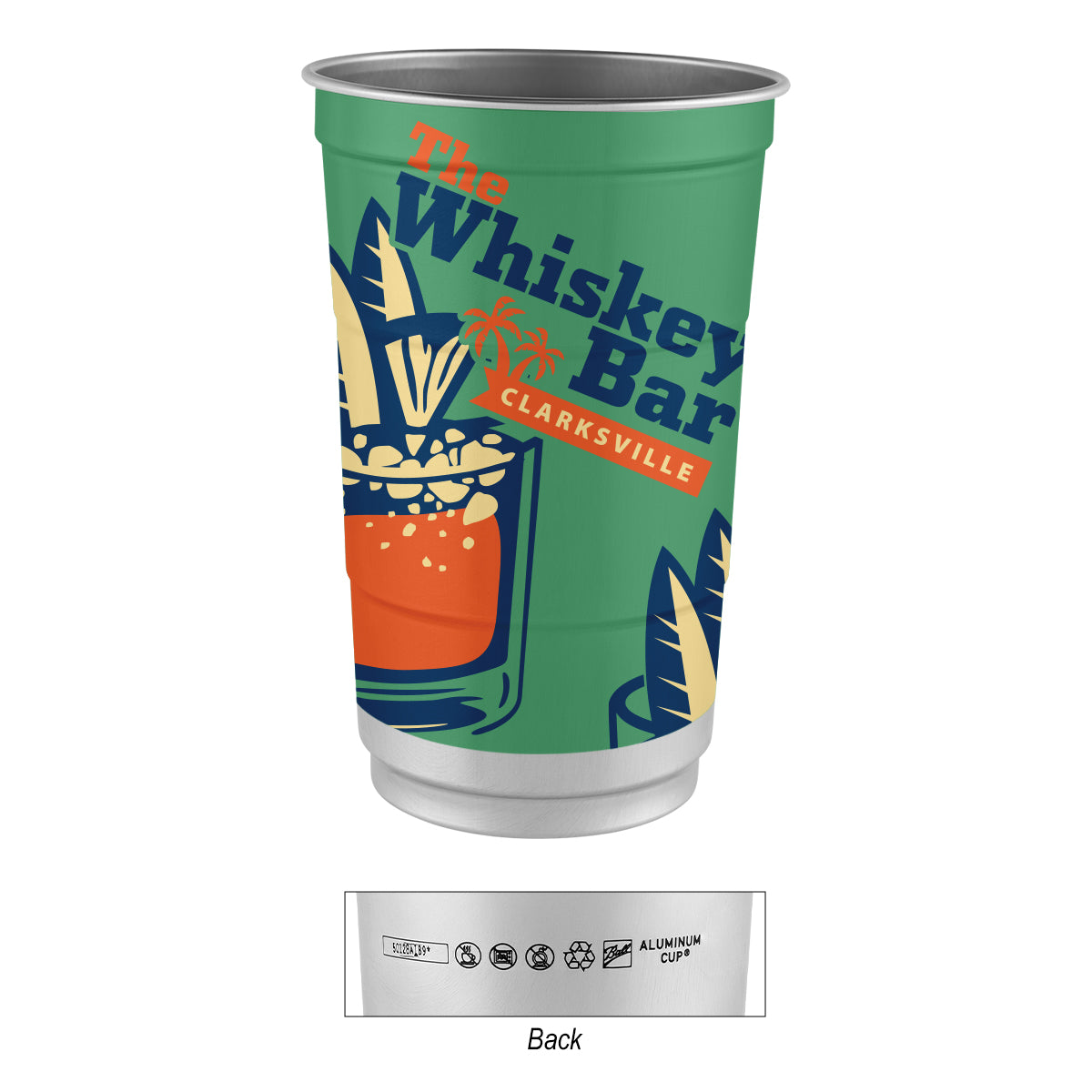 Top Cup Aluminum Cup in Full Color, 24 oz - 24 Oz. Top Cup Full Color Aluminum Cup