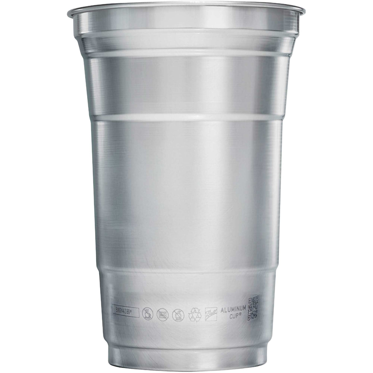 Top Cup by Ball Aluminum Party Cup, 20 oz - Gray - Back