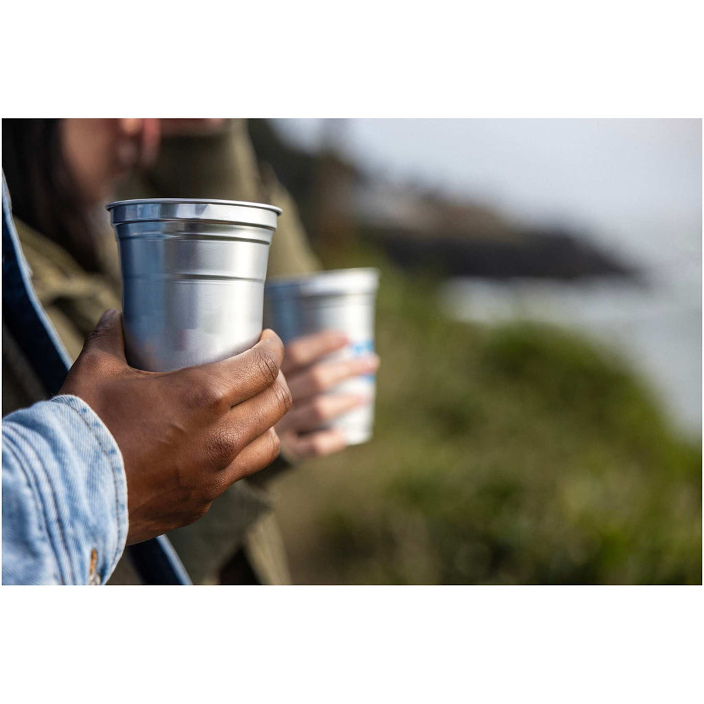 Top Cup by Ball Aluminum Party Cup, 20 oz - Gray - Front Lifestyle 3