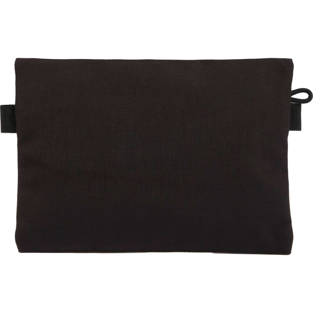 Topo Designs Accessory Pouch in Recycled Nylon Embroidery - Black - Back