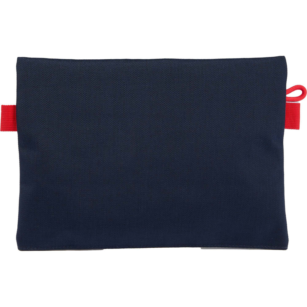 Topo Designs Accessory Pouch in Recycled Nylon Embroidery - Navy - Back