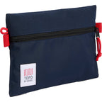 Topo Designs Accessory Pouch in Recycled Nylon Embroidery - Navy - Right Angle