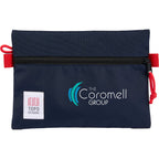 Topo Designs Accessory Pouch in Recycled Nylon Transfer - Navy - Front