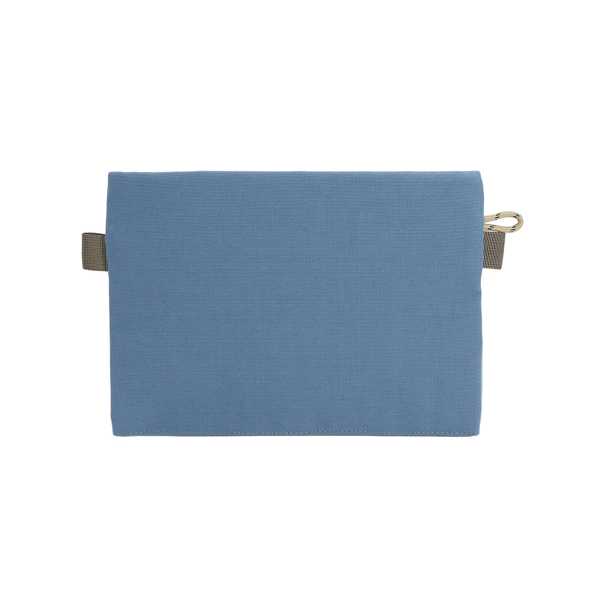 Topo Designs Accessory Pouch in Recycled Nylon Transfer - Stone Blue/Ash Green - Back