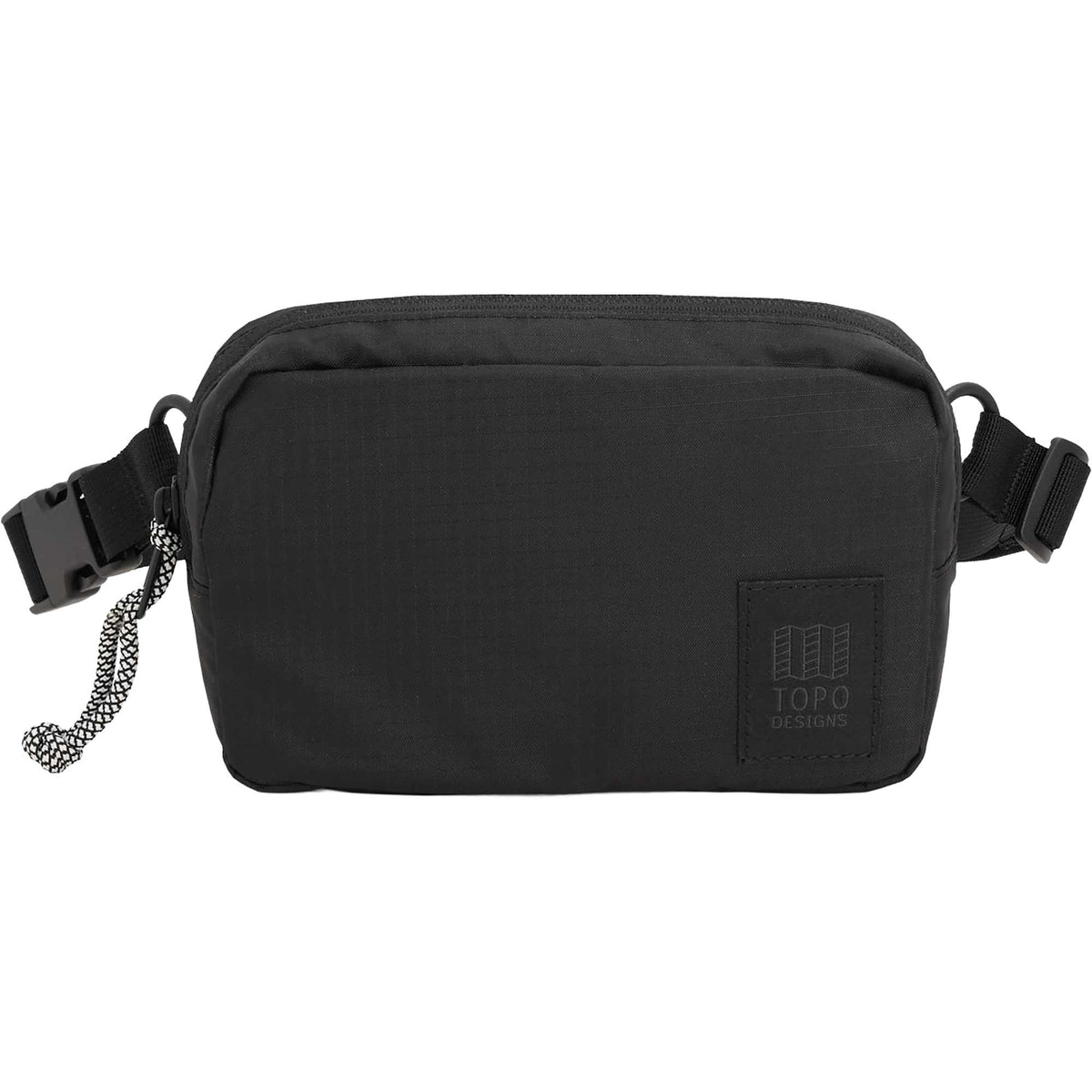 Topo Designs Belt Bag in Recycled Ripstop Transfer - Black - Photo 3