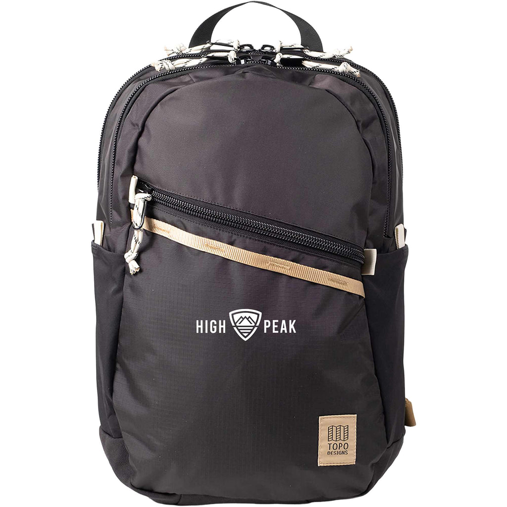 Topo Designs Commuter Backpack, 25L Transfer - Black - Photo