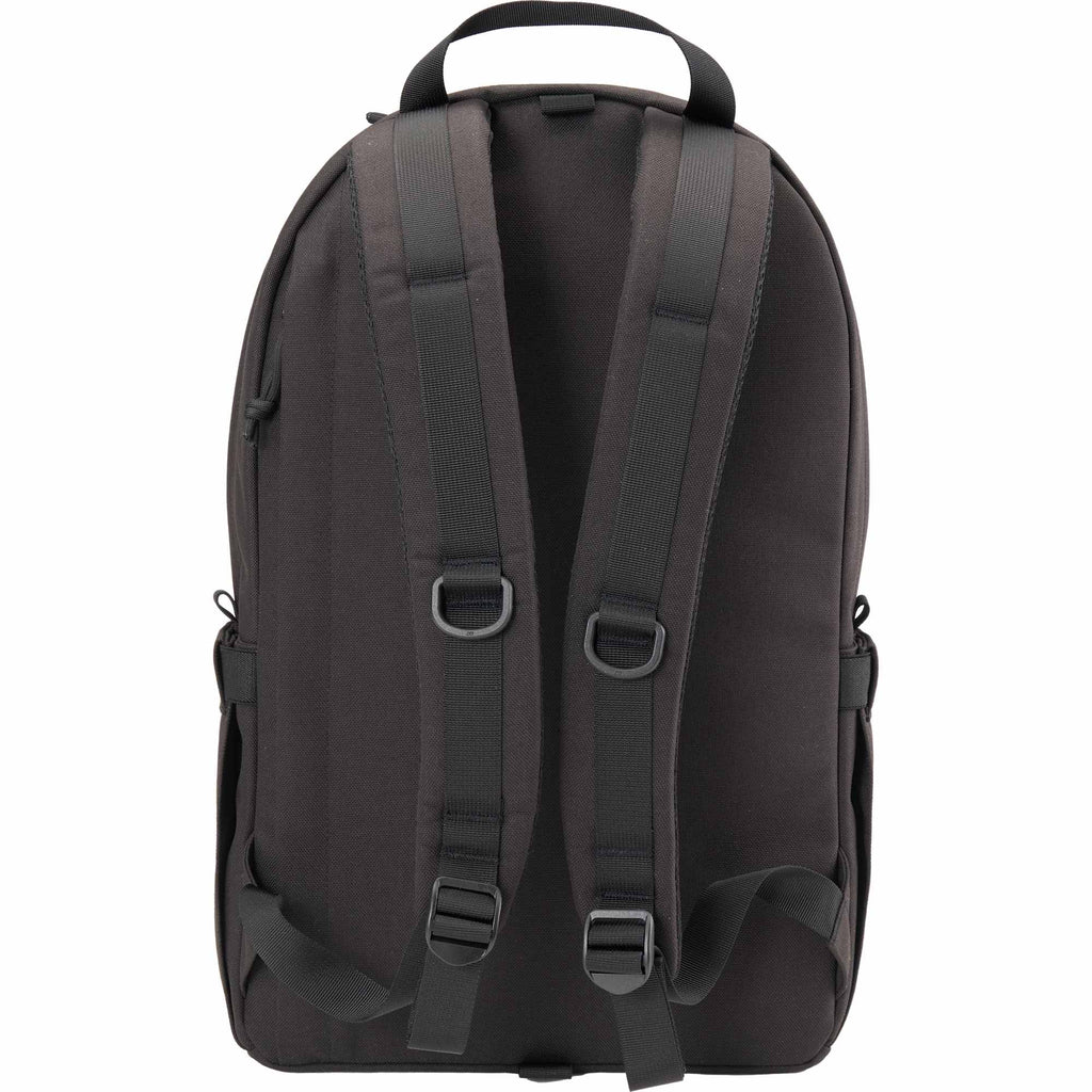 Topo Designs Daypack Classic in Recycled Nylon, 15 Inch Transfer - Black - Back