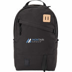 Topo Designs Daypack Classic in Recycled Nylon, 15 Inch Transfer - Black - Front