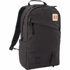 Topo Designs Daypack Classic in Recycled Nylon, 15 Inch Transfer - Black - Right Angle