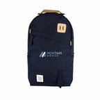 Topo Designs Daypack Classic in Recycled Nylon, 15 Inch Transfer - Navy - Front