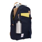 Topo Designs Daypack Classic in Recycled Nylon, 15 Inch Transfer - Navy - Propped