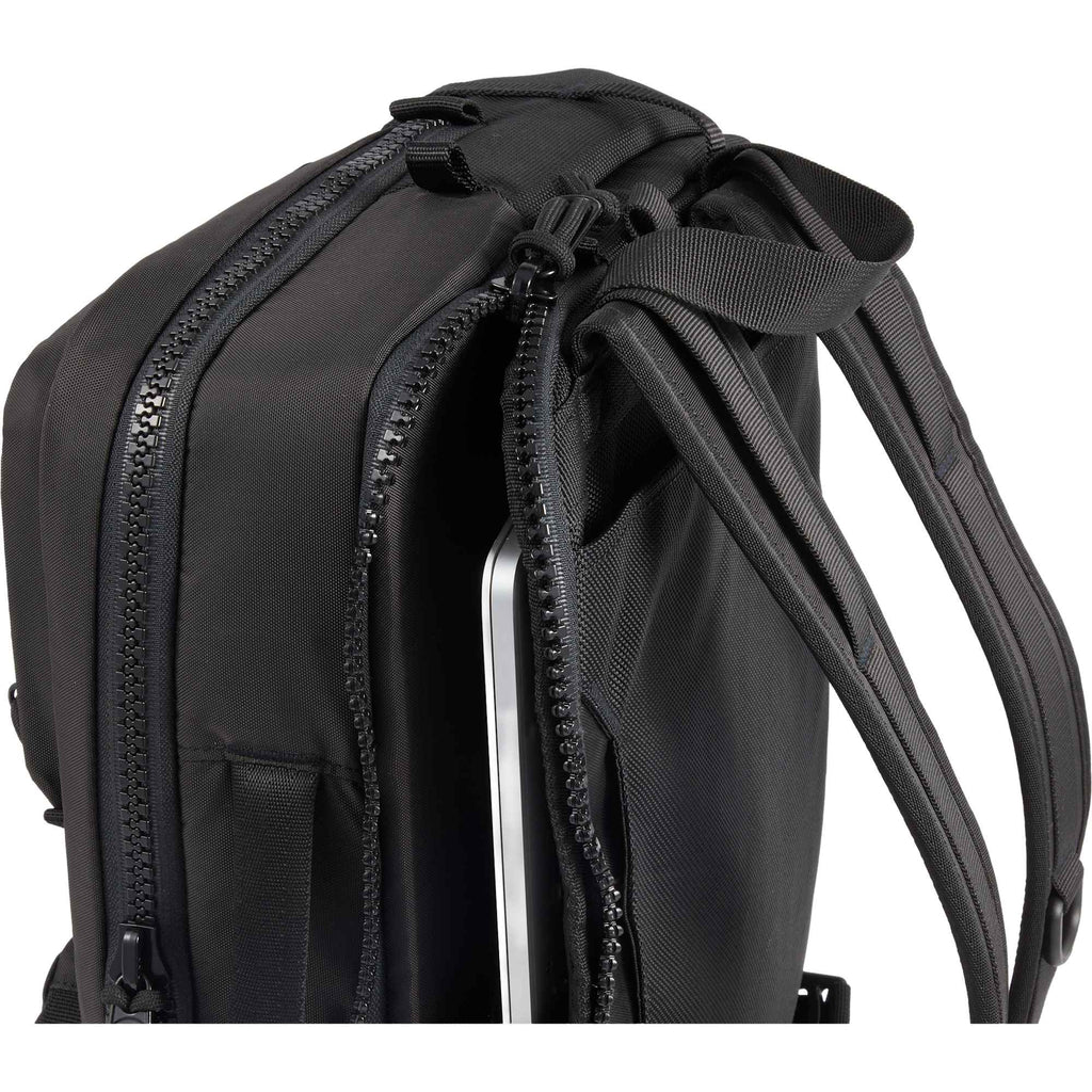 Topo Designs Global Briefcase with Backpack Straps Embroidery - Black - Detail 3